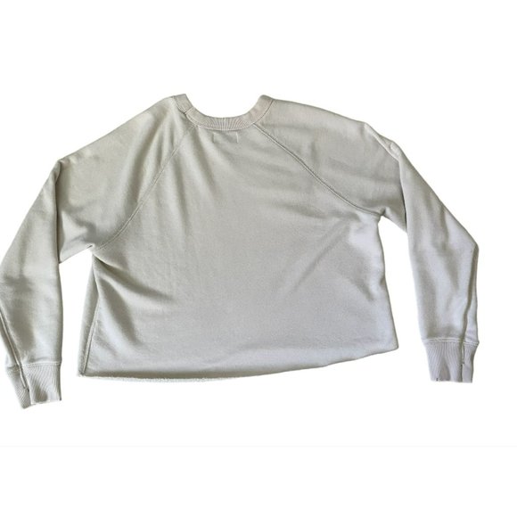 Aerie Sunday Soft Distressed Crewneck Cropped Sweatshirt Women's Size XS - Picture 4 of 8